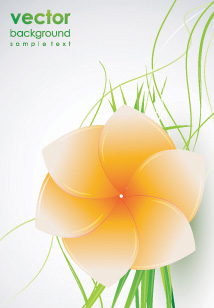 free vector Dynamic lines of the shape of flowers vector